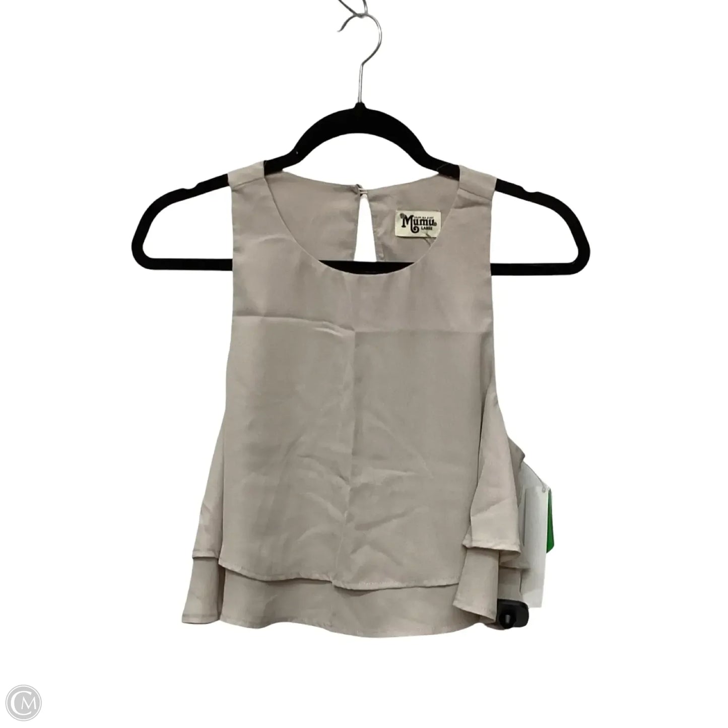 Designer Blouse Sleeveless By Show Me Your Mumu In Tan, Size: L