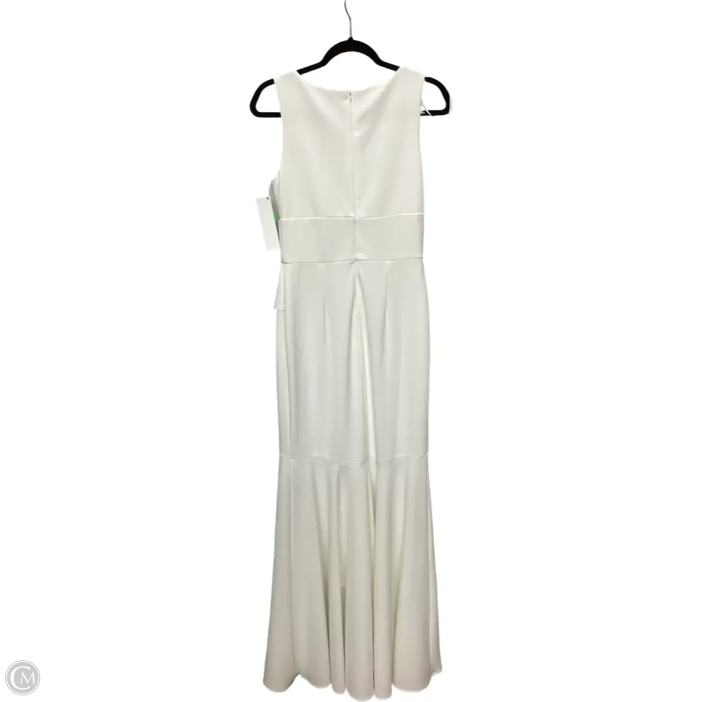 Designer Dress Party Long By Clothes Mentor In White, Size: 8