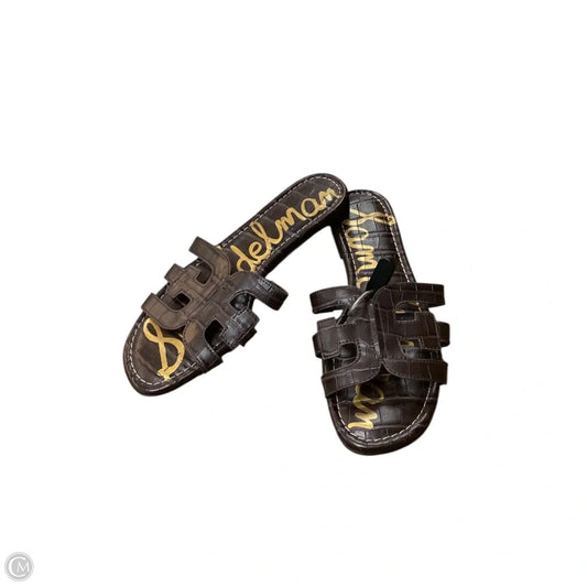 Sandals Flats By Sam Edelman In Brown, Size: 8