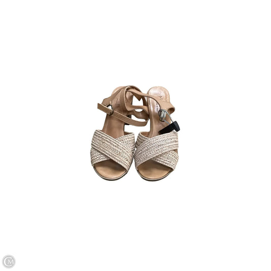 Shoes Heels Block By Clothes Mentor In Tan, Size: 6.5