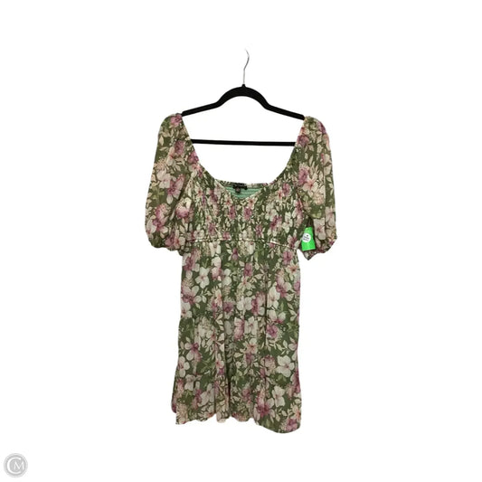 Dress Casual Short By City Triangles In Floral Print, Size: L
