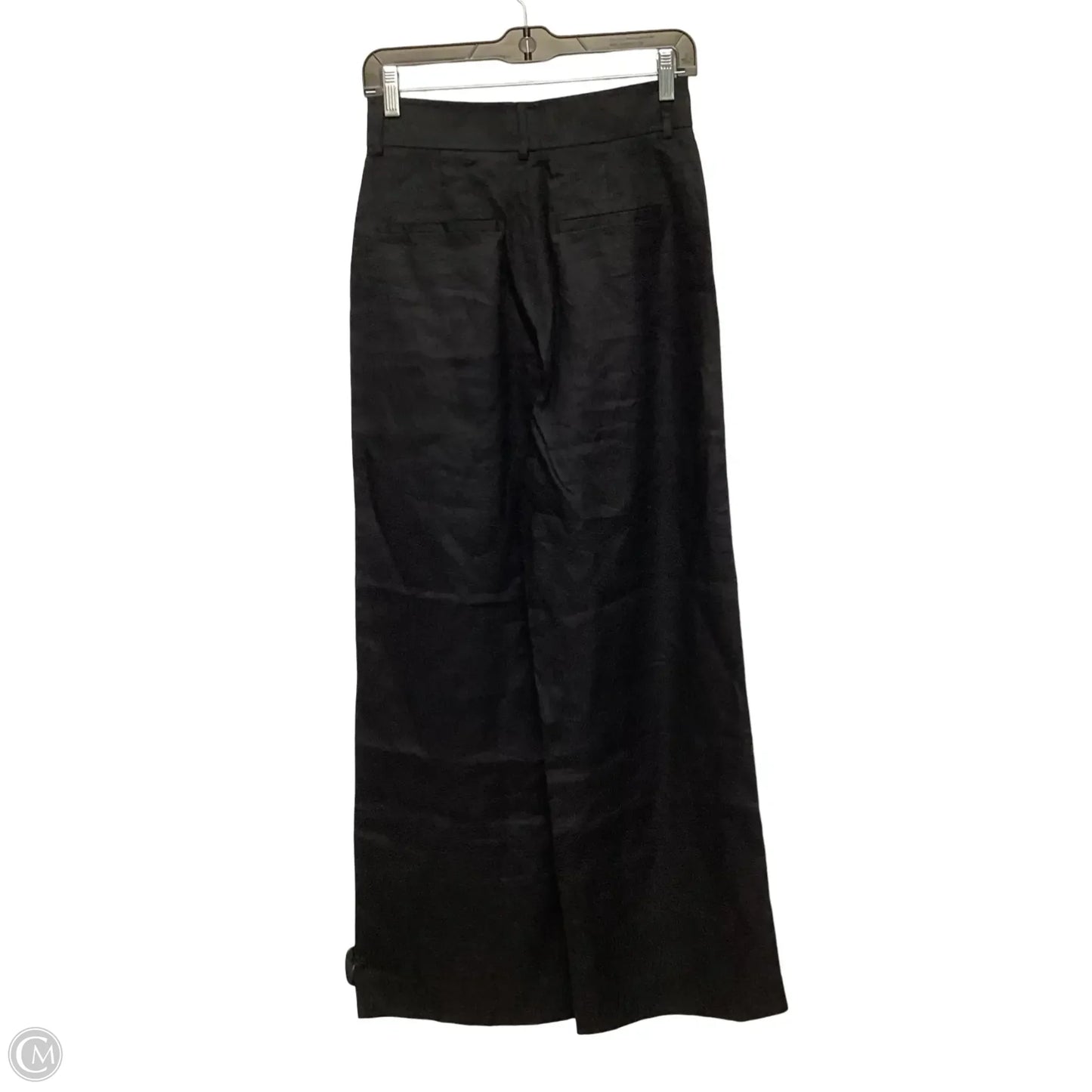 Designer Pants Linen By Everlane In Black, Size: 0