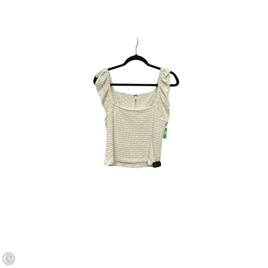 Blouse Sleeveless By Free People In Cream, Size: L