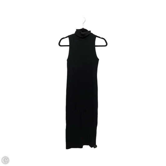 Designer Dress Casual Midi By Halogen In Black, Size: S