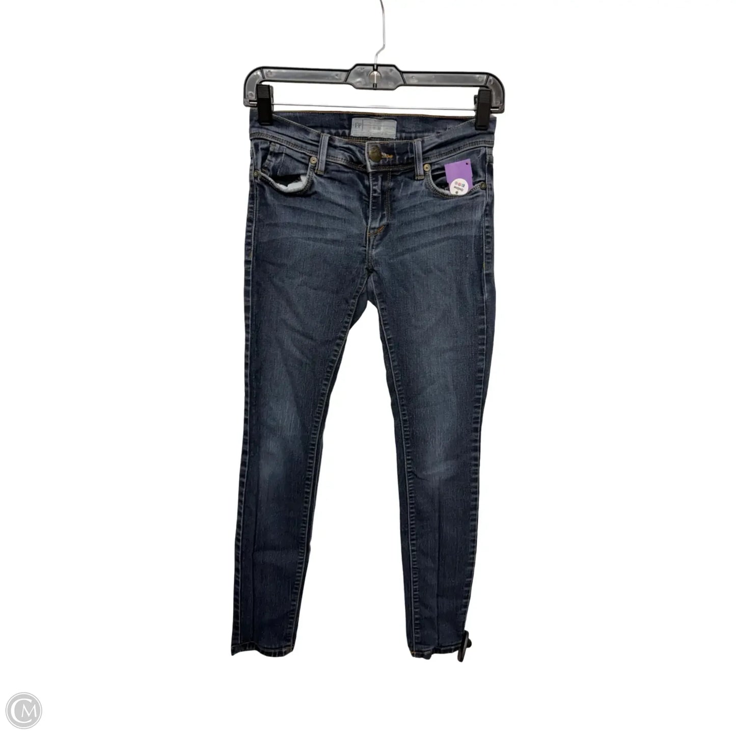 Jeans Skinny By Free People In Blue Denim, Size: 2