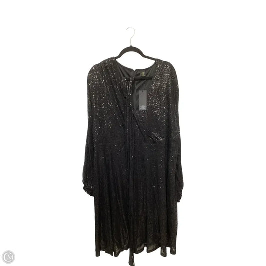 Dress Party Short By Curvesoul In Black, Size: 4x