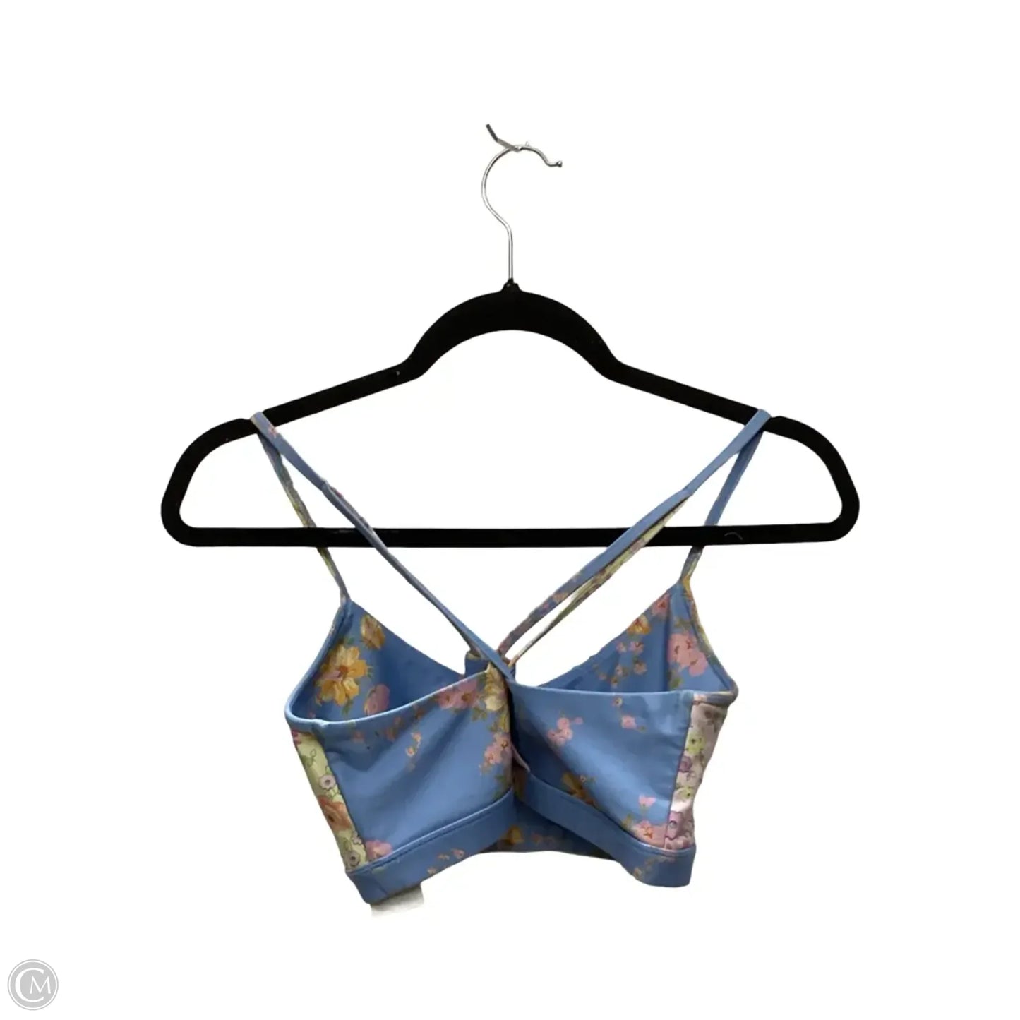 Designer Athletic Bra By Loveshackfancy In Floral Print, Size: L