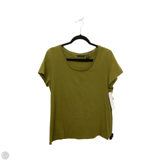 Top Short Sleeve Designer By Halston In Green, Size: M