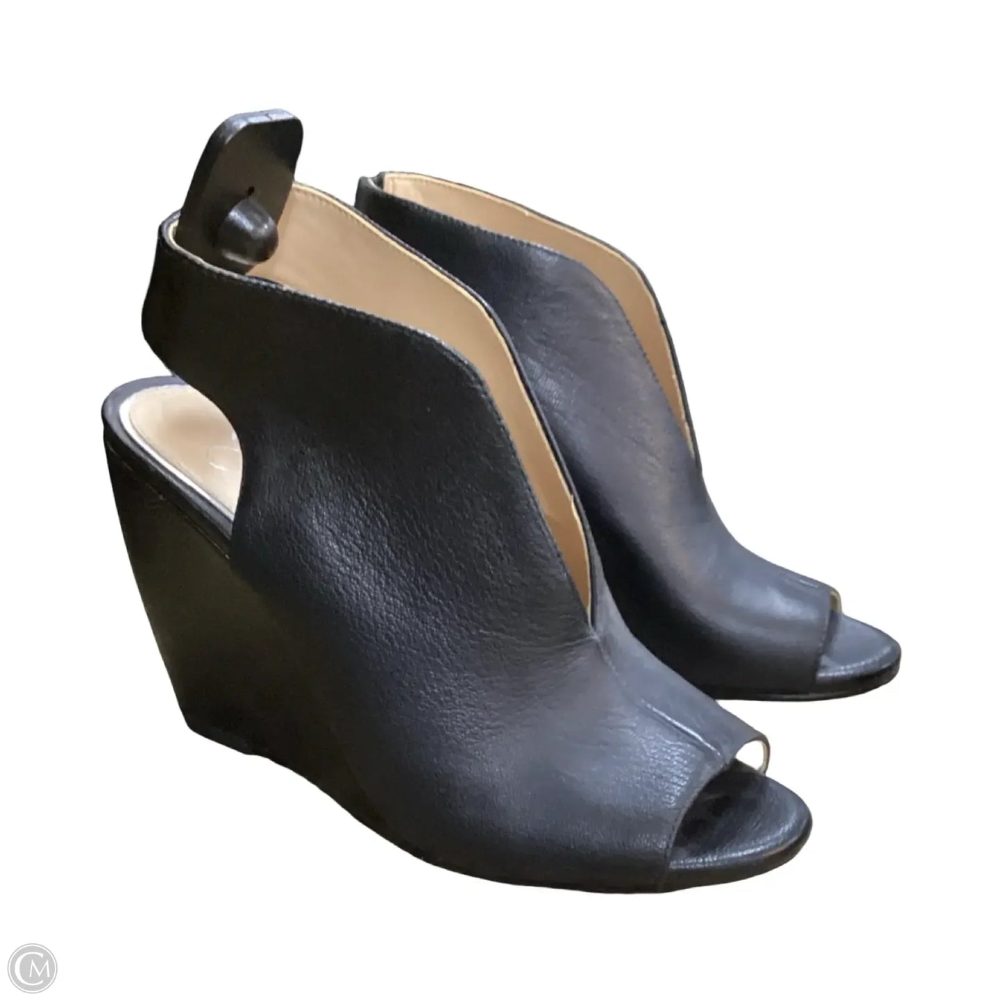 Sandals Heels Wedge By Jessica Simpson In Black, Size: 6.5