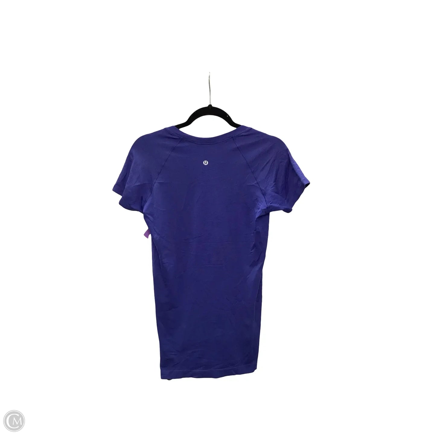 Athletic Top Short Sleeve By Lululemon In Blue, Size: 8