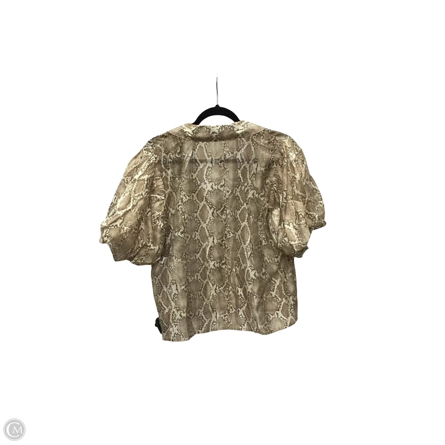 Blouse Short Sleeve By Bailey 44 In Animal Print, Size: L
