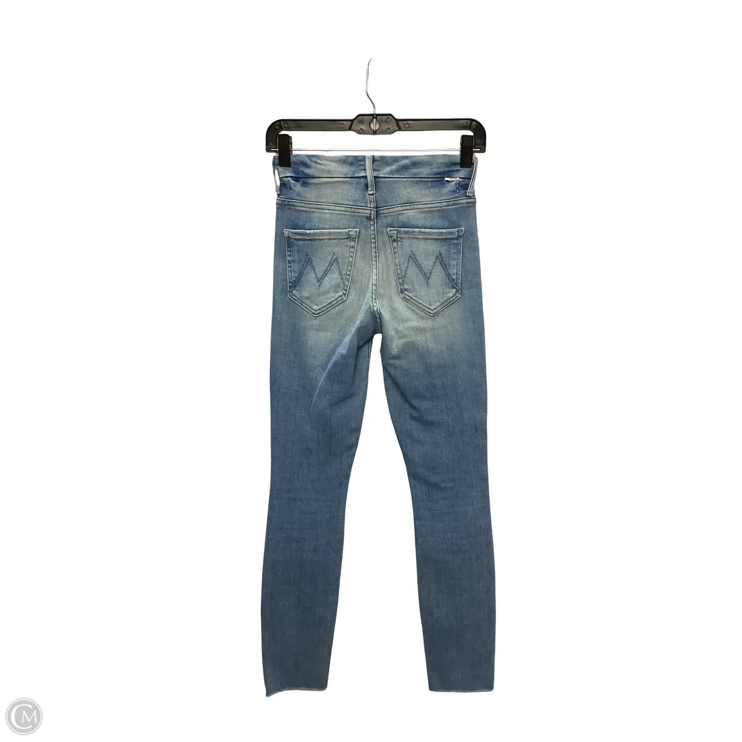 Designer Jeans Skinny By Mother In Blue Denim, Size: 0