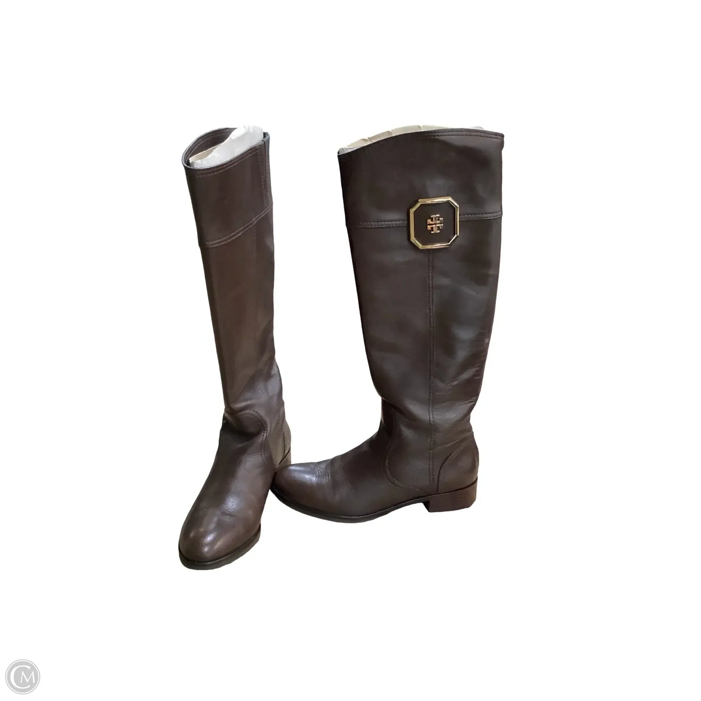 Boots Designer By Tory Burch In Brown, Size: 7.5