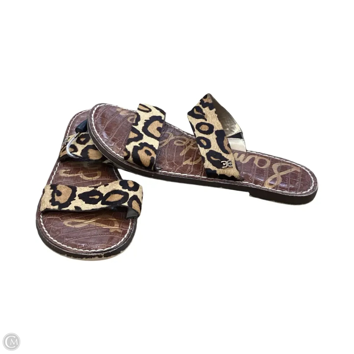 Sandals Flats By Sam Edelman In Animal Print, Size: 7