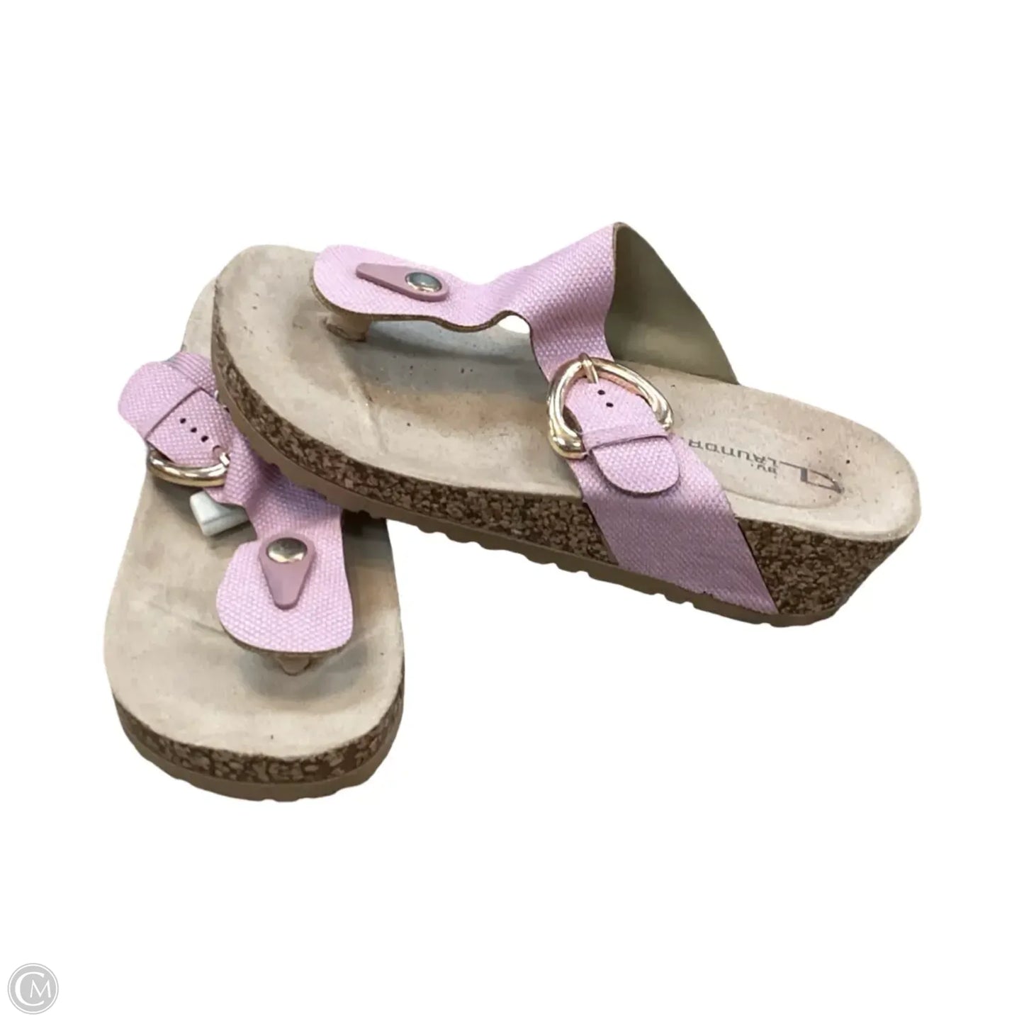 Sandals Heels Wedge By Cl By Chinese Laundry In Pink, Size: 7