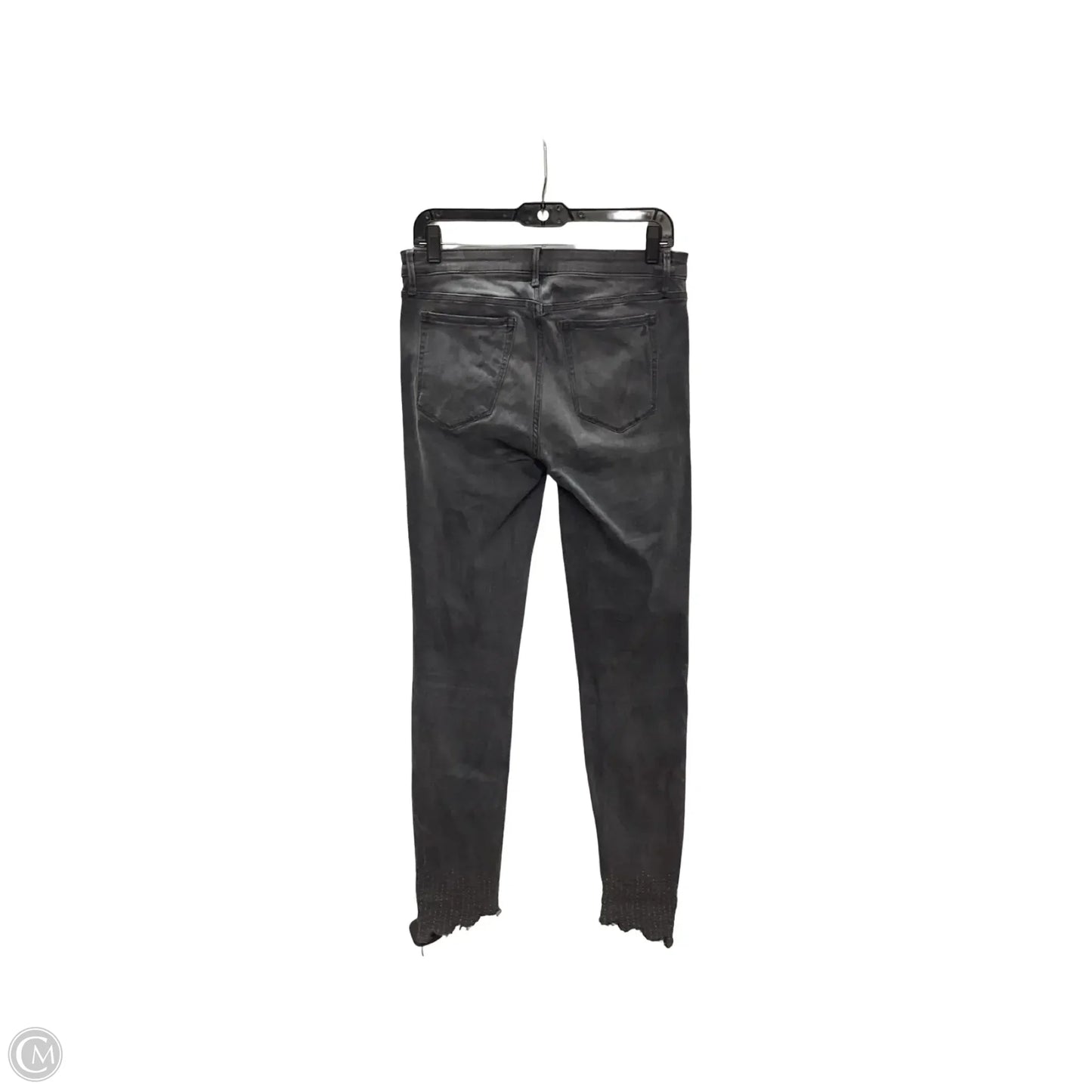 Designer Jeans Cropped By Sam Edelman In Black Denim, Size: 10