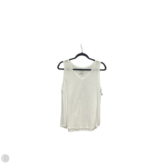 Top Sleeveless Basic By Chicos In White, Size: M