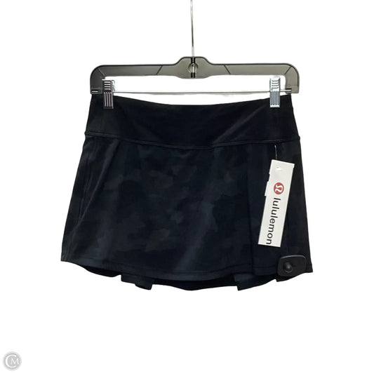 Athletic Skirt By Lululemon In Camouflage Print, Size: 4