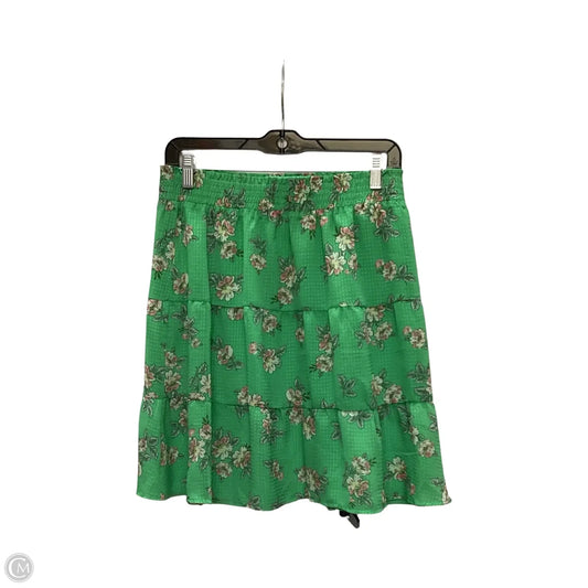 Skirt Mini & Short By Loft In Green, Size: Xl