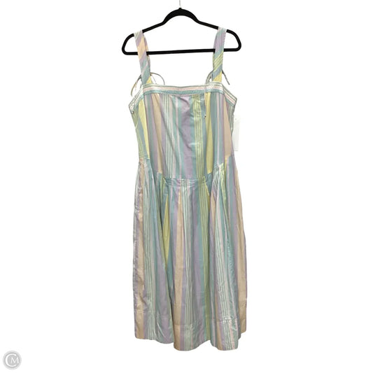 Dress Casual Midi By Free People In Striped Pattern, Size: L