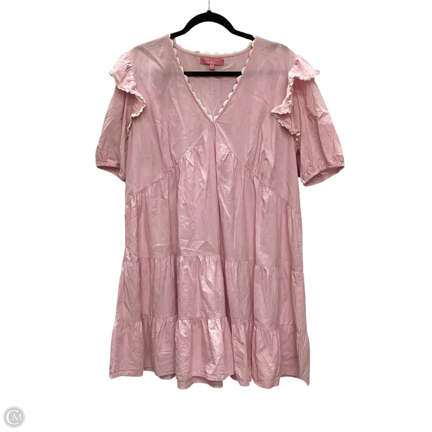 Dress Casual Short By Simply Southern In Pink, Size: L