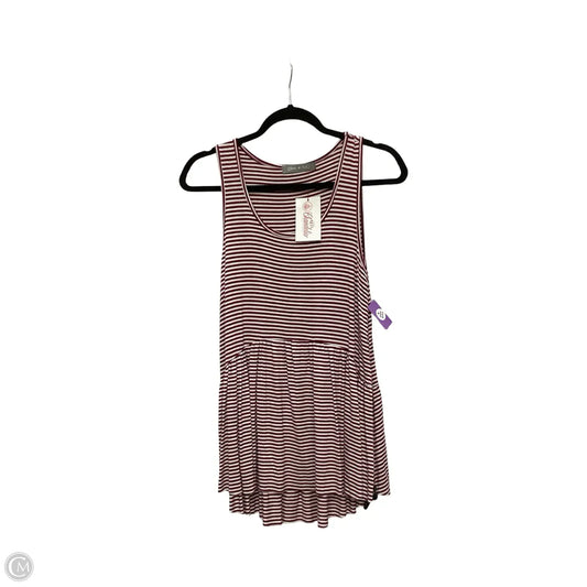 Blouse Sleeveless By PIXI AND IVY In Striped Pattern, Size: S