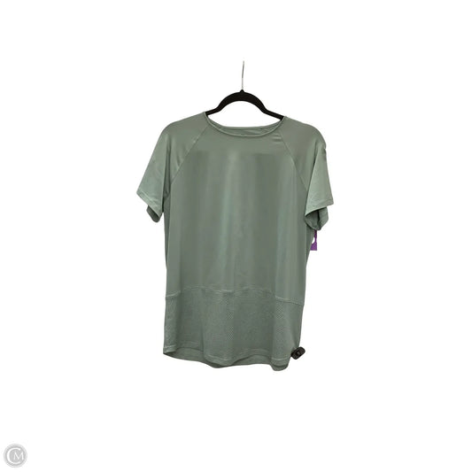 Athletic Top Short Sleeve By Under Armour In Green, Size: Xl