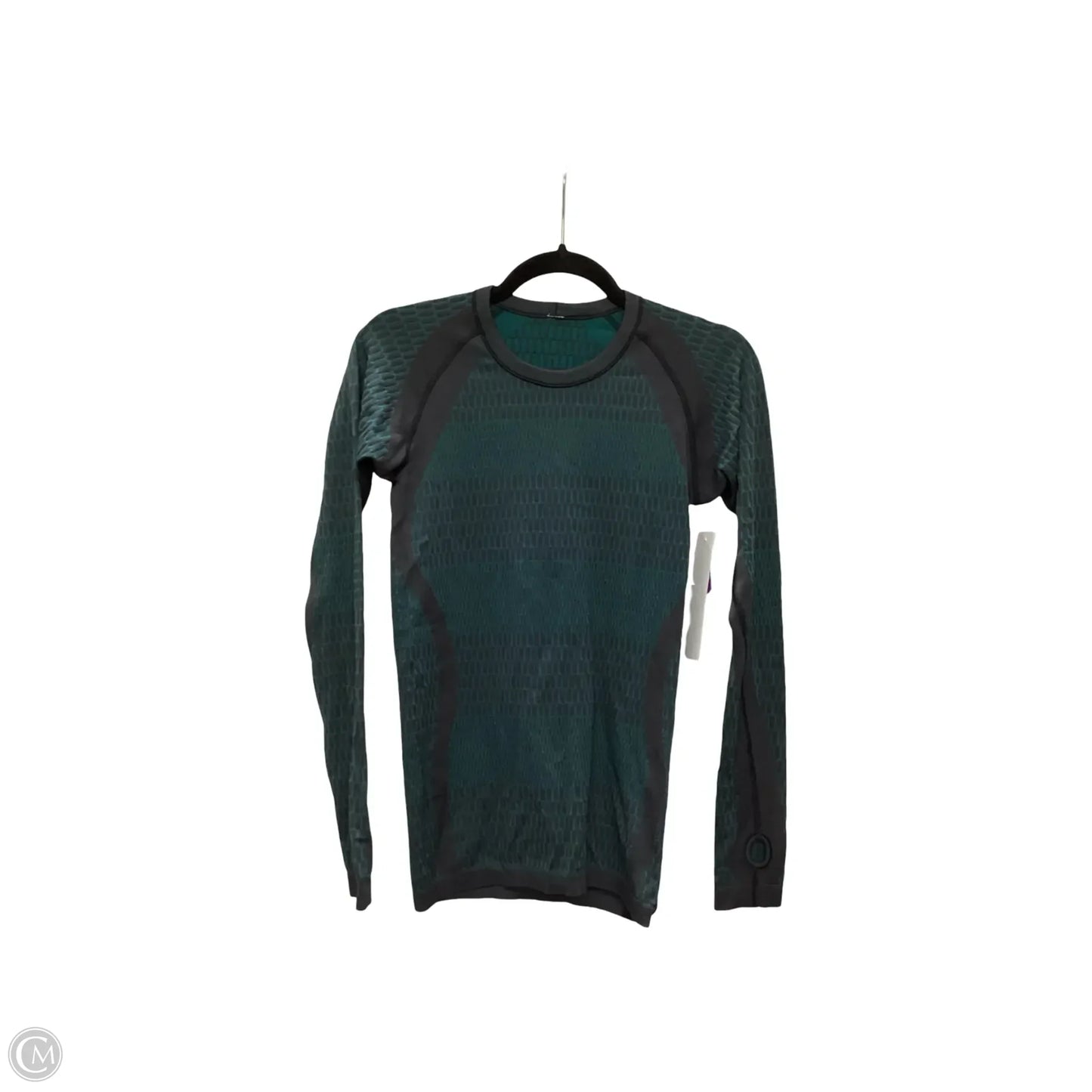 Athletic Top Long Sleeve Crewneck By Lululemon In Green, Size: 6