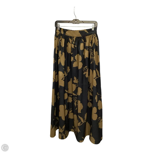 Skirt Maxi By A New Day In Black & Gold, Size: M