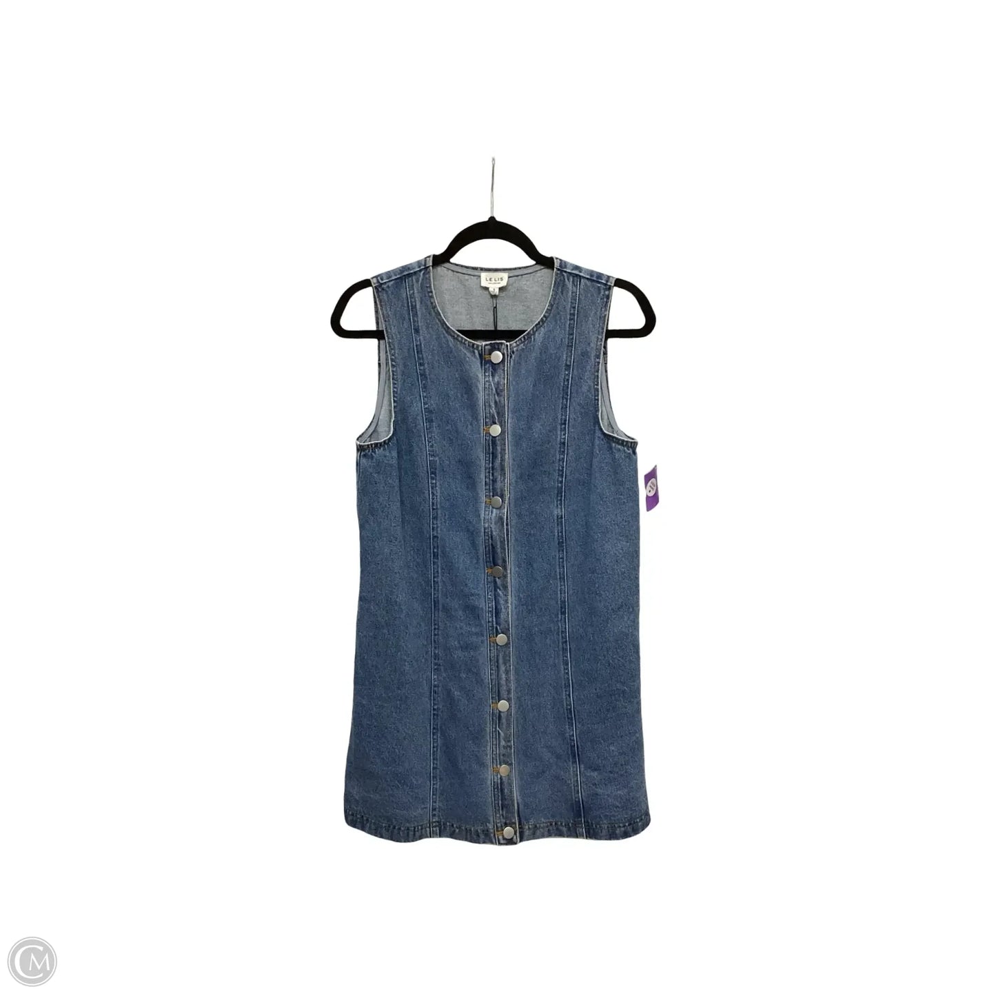 Dress Casual Short By Le Lis In Blue Denim, Size: S