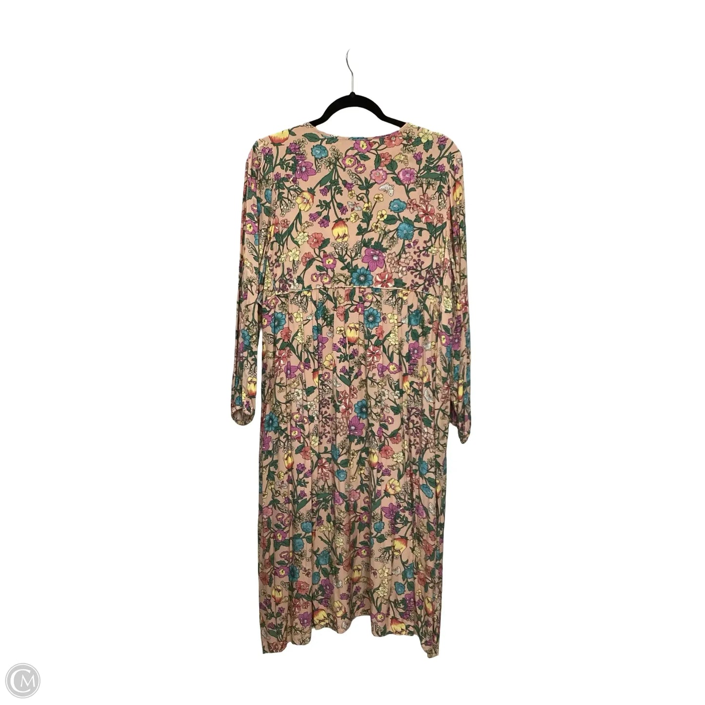 Dress Casual Maxi By Clothes Mentor In Floral Print, Size: L