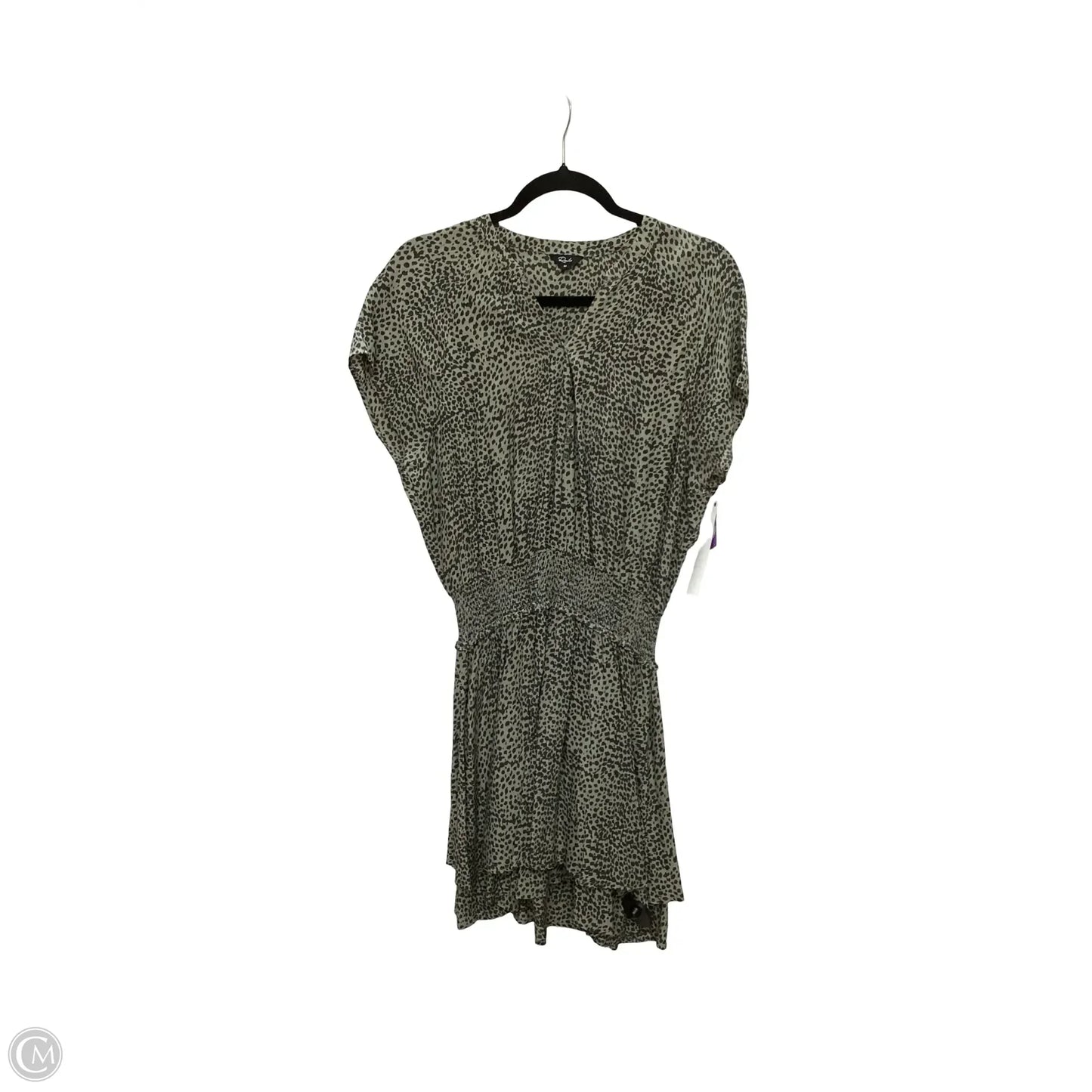 Designer Dress Casual Short By Rails In Green, Size: M