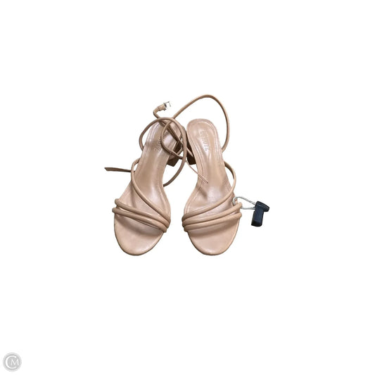 Sandals Heels Block By Schutz In Tan, Size: 7.5