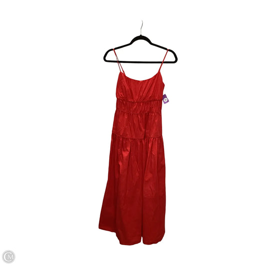 Dress Casual Midi By Clothes Mentor In Red, Size: M