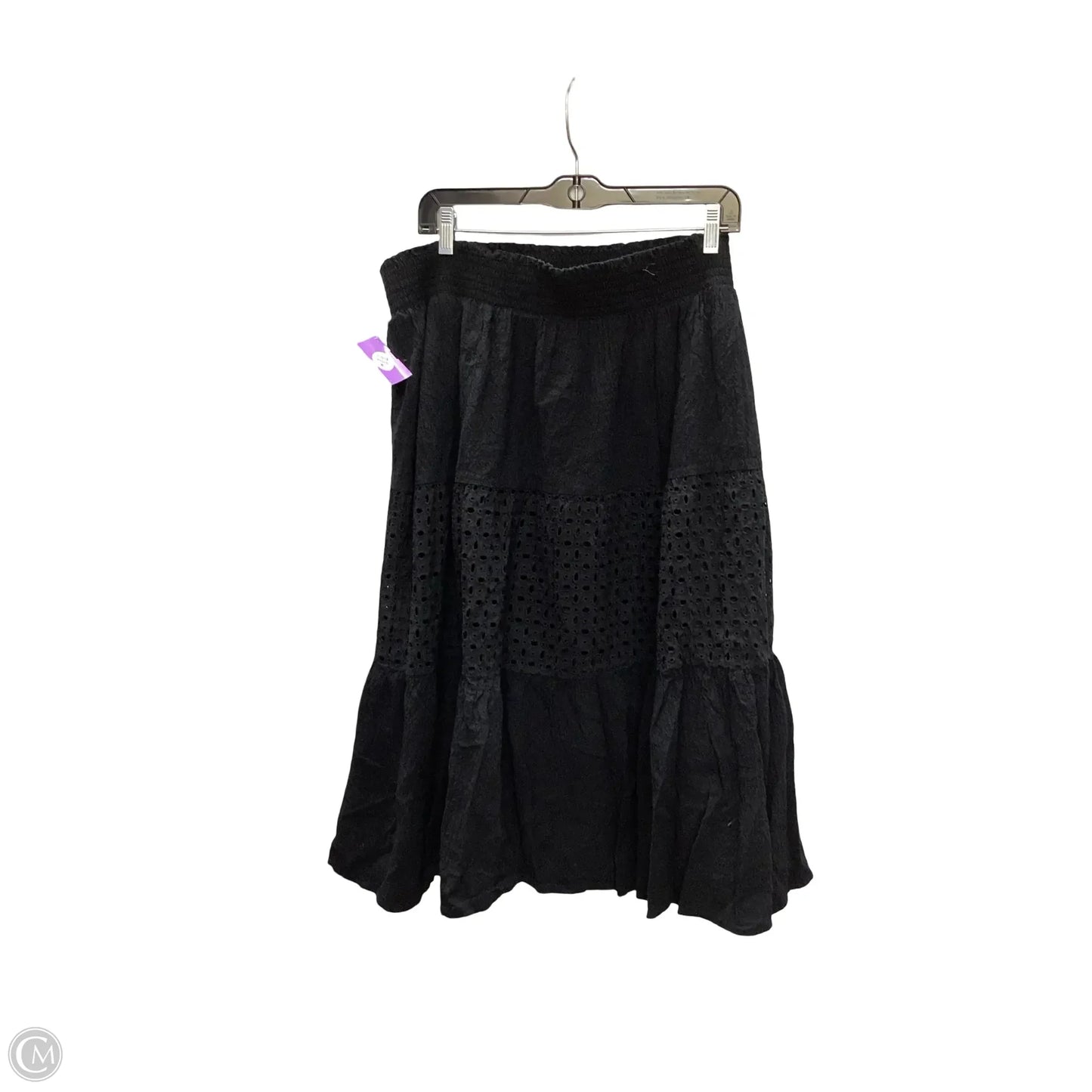 Skirt Midi By Nine West In Black, Size: Xxl
