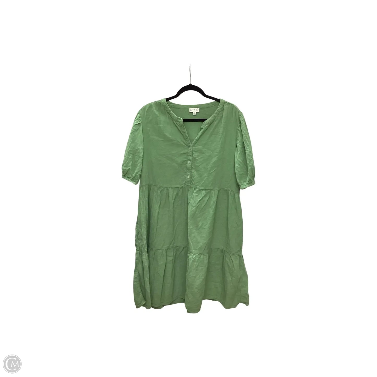 Dress Casual Short By Wonderly In Green, Size: L