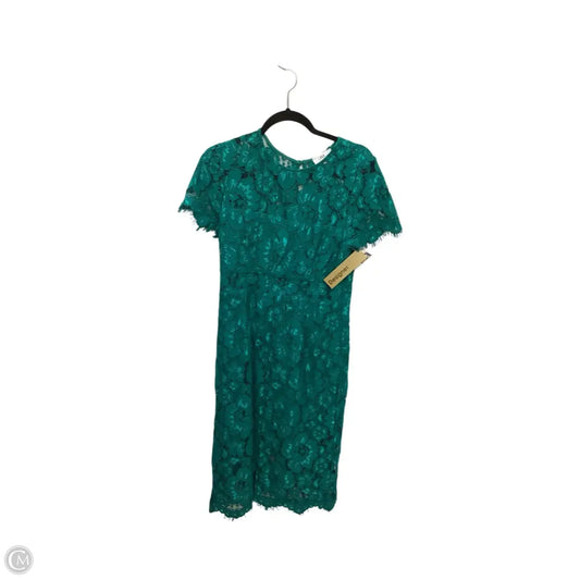 Designer Dress Party Midi By Clothes Mentor In Green, Size: L