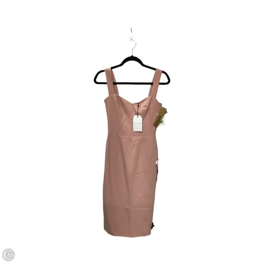 Designer Dress Party Midi By Dress The Population In Pink, Size: Xs