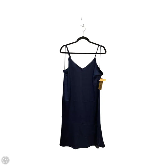 Designer Dress Party Midi By Sam Edelman In Navy, Size: 14