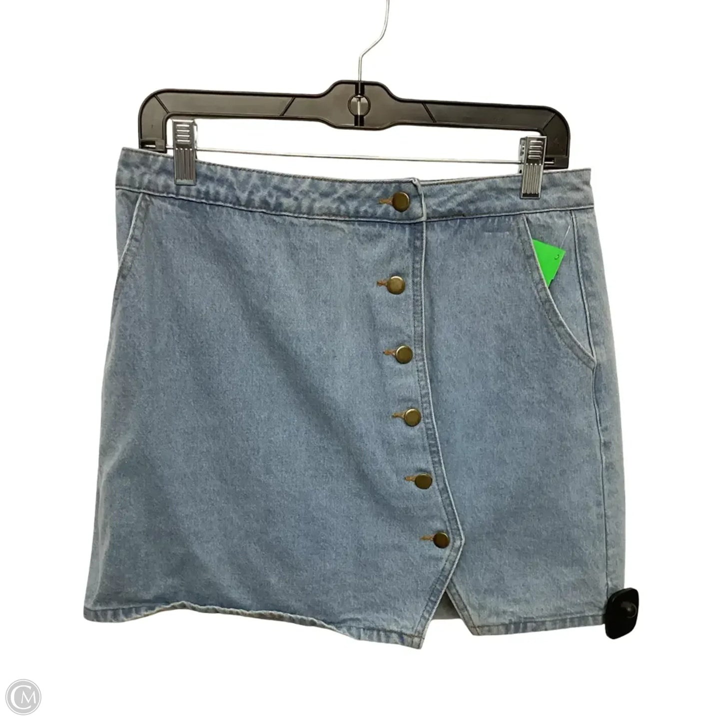 Skirt Mini & Short By Honey Belle In Blue Denim, Size: L