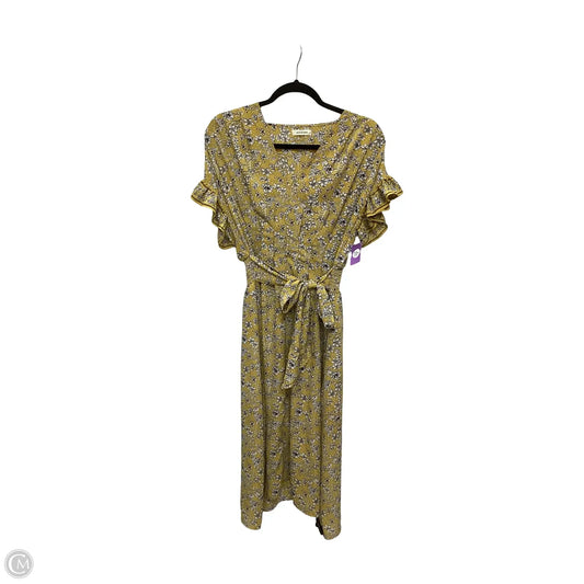 Dress Casual Midi By Max Studio In Yellow, Size: M