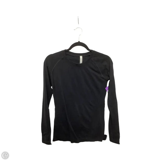 Athletic Top Long Sleeve Crewneck By Athleta In Black, Size: S