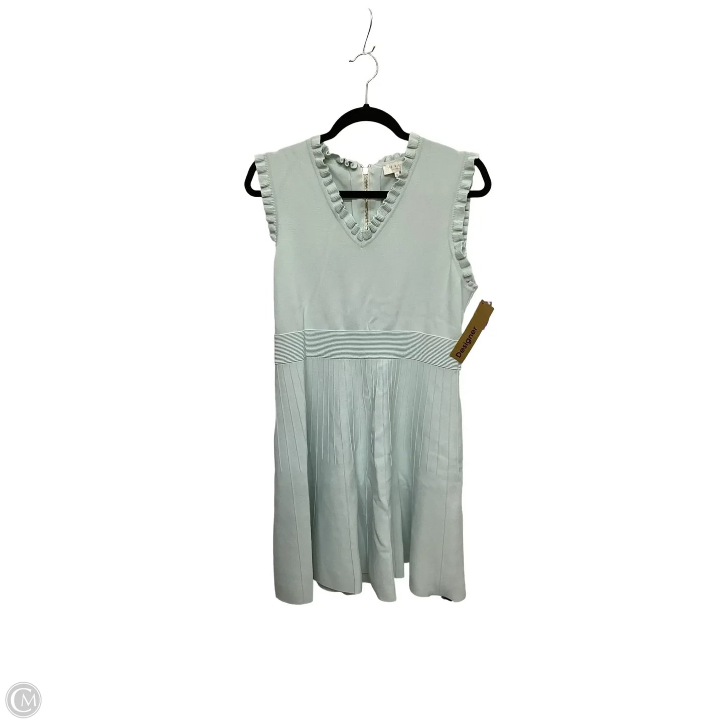 Designer Dress Casual Short By Ted Baker In Blue, Size: 6