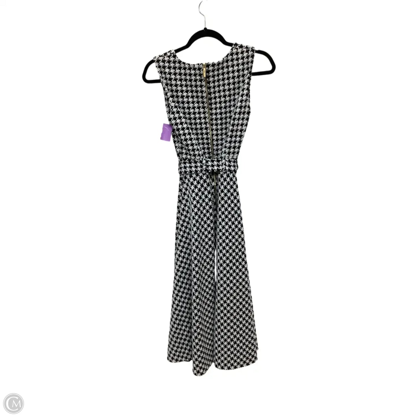 Dress Casual Midi By Calvin Klein In Black & White, Size: 8