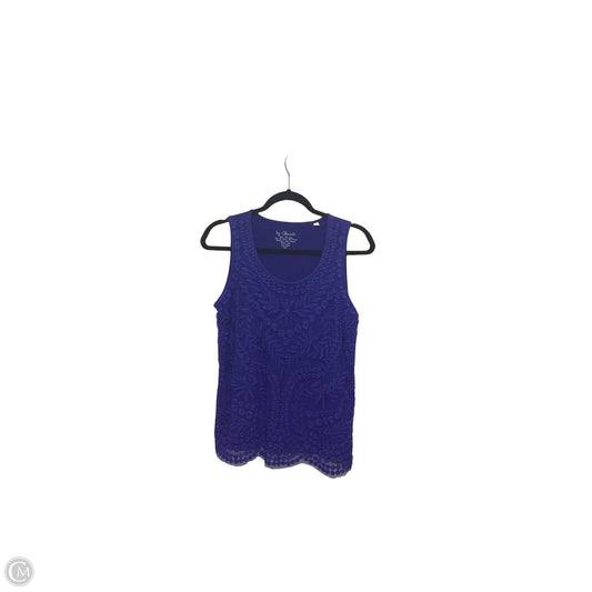 Blouse Sleeveless By Chicos In Blue, Size: M