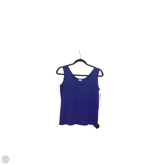 Blouse Sleeveless By Chicos In Blue, Size: M