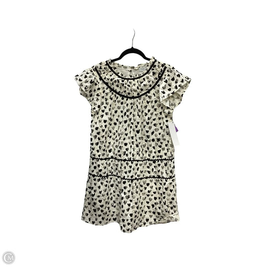 Dress Casual Short By Voy In Black & Cream, Size: M