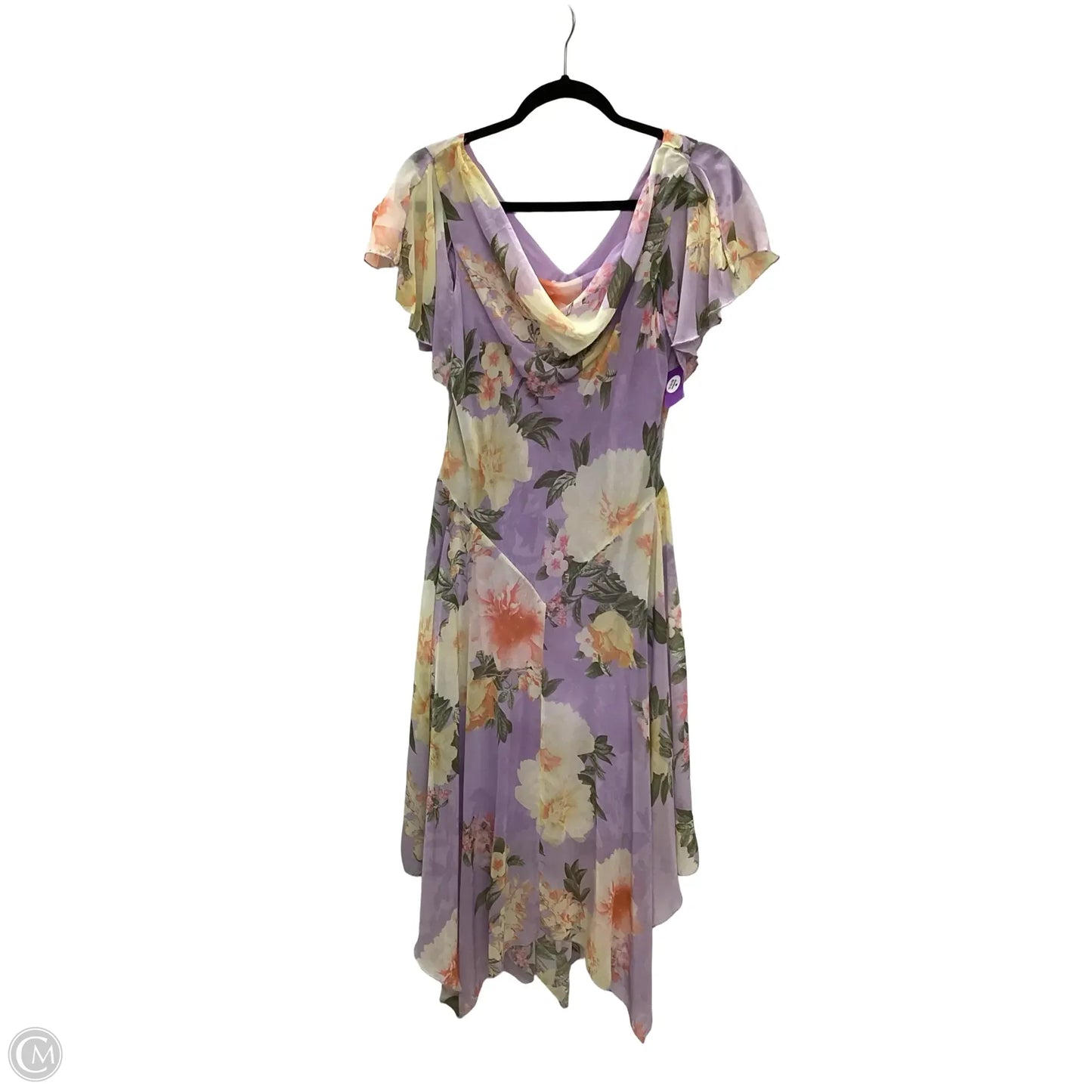 Dress Casual Midi By Robbie Bee In Purple, Size: 6