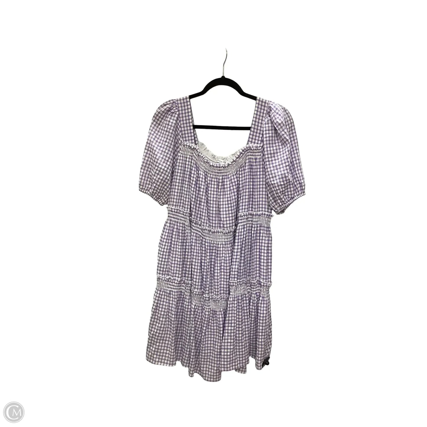 Dress Casual Short By Emory Park In Purple & White, Size: M