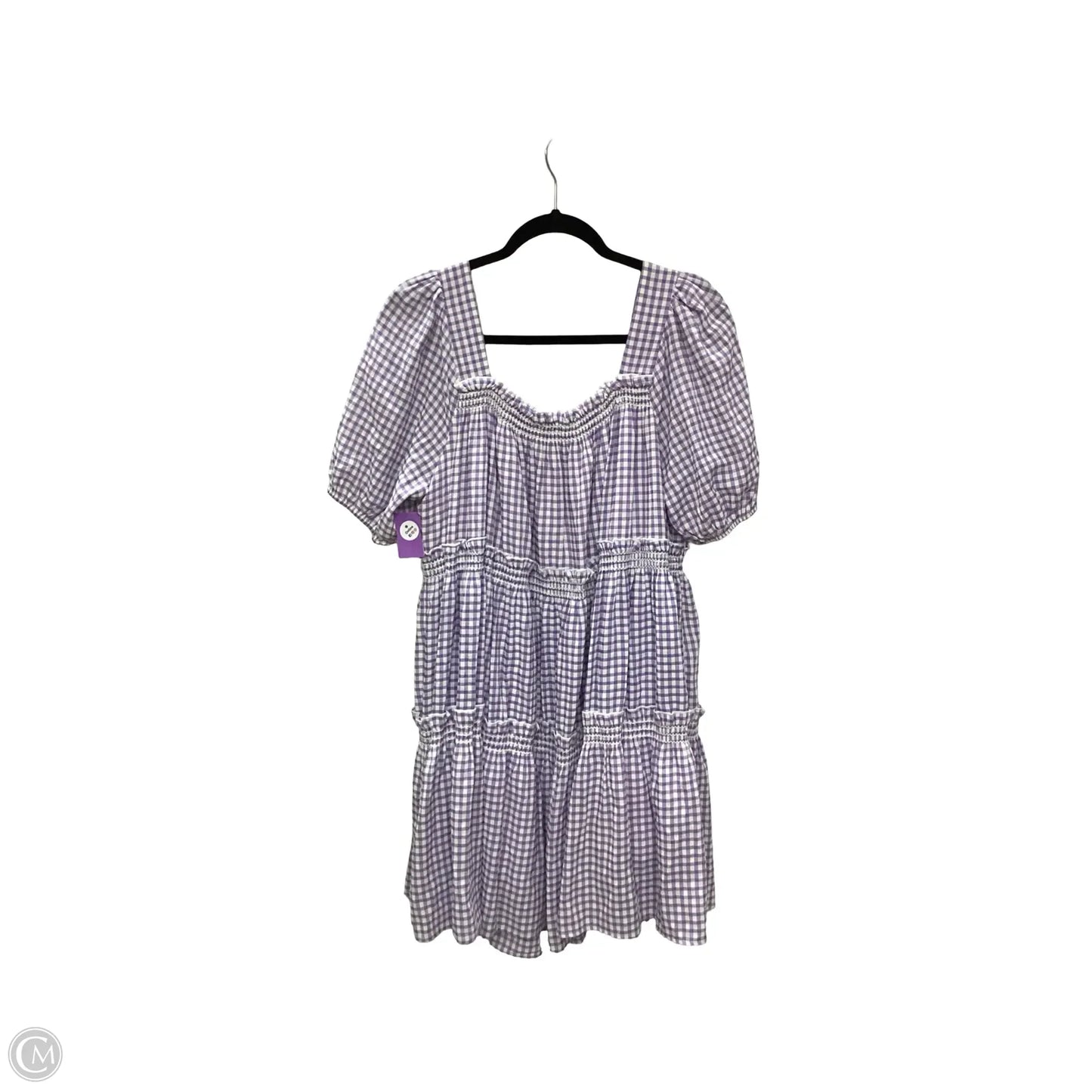 Dress Casual Short By Emory Park In Purple & White, Size: M